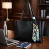 Synthetic Leather Office Tote Bag